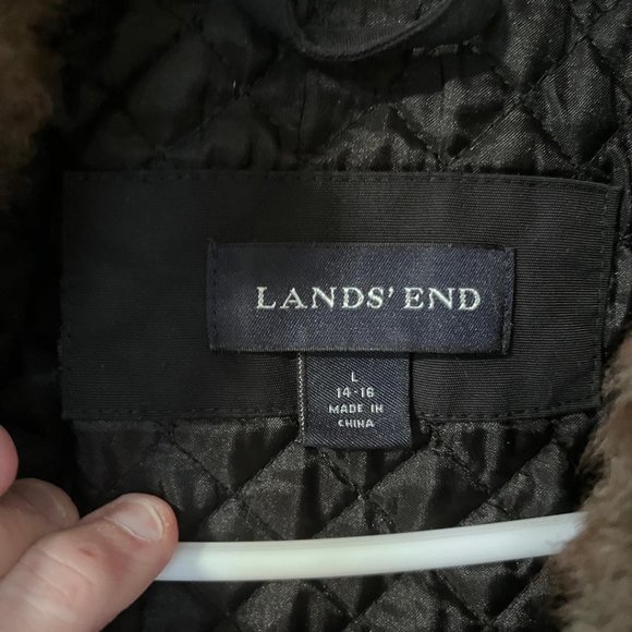 Lands' End Women's Winter Parka (Jacket), Black, Large - Picture 8 of 8